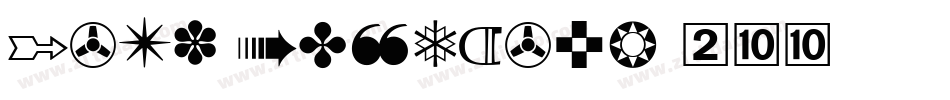 Zapf Dingbats 200字体转换